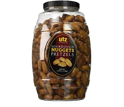 Utz Sourdough Nuggets Pretzels Barrel, 52 Ounce – Only $3.31!