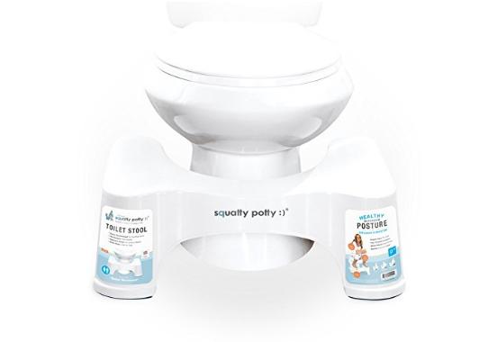 Squatty Potty The Original Bathroom Toilet Stool, White, 9″ – Only $19.99!