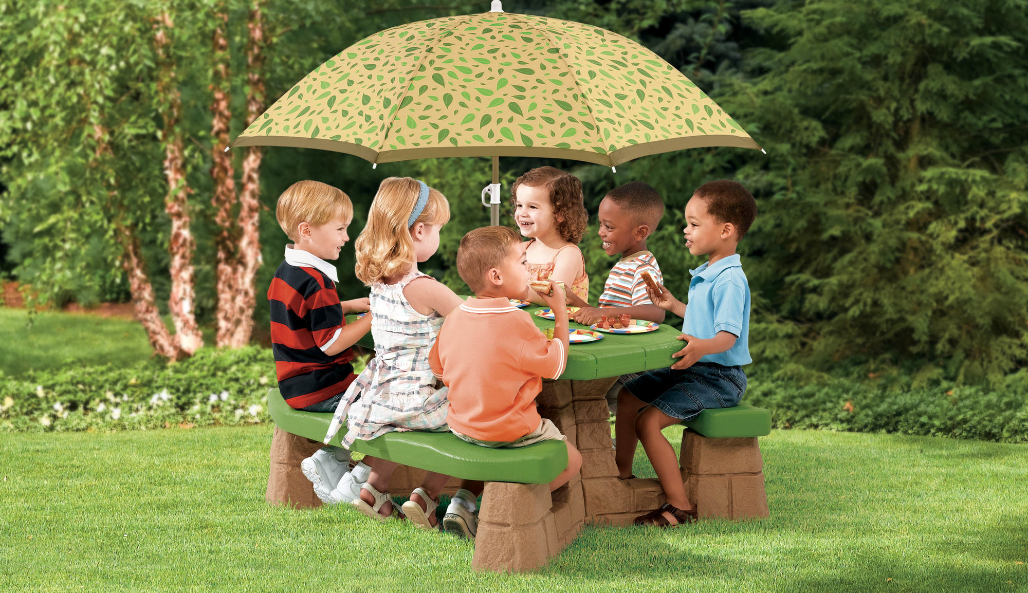 Step2 Naturally Playful Picnic Table with Umbrella Only $53.99!!