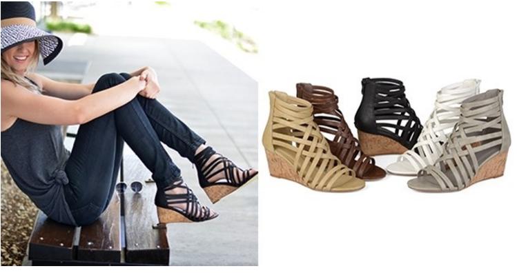 Strappy Spring Wedges – Only $23.99!