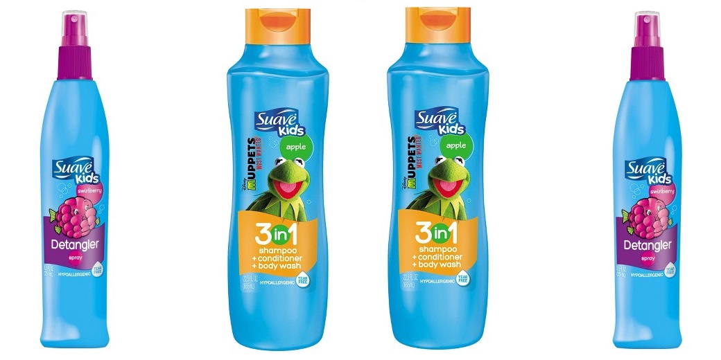 FOUR Suave Kids Detangling Spray and 3-in-1 Shampoo, Conditioner, and Body Wash From $11.56 + $5 Gift Card!