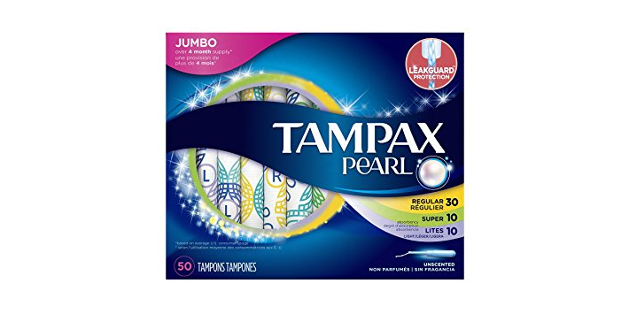 Tampax Pearl Triplepack, Unscented, 50-pack Only $6.27 Shipped!