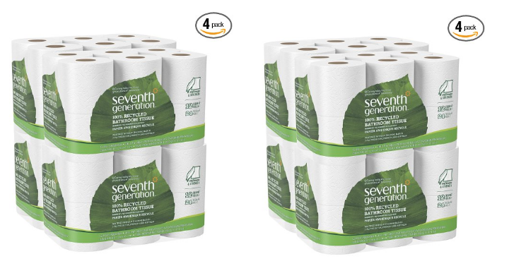 HOT! Seventh Generation Toilet Paper (96 Double Rolls) Only $34.54 Shipped! That’s Only $0.18 per Single Roll!