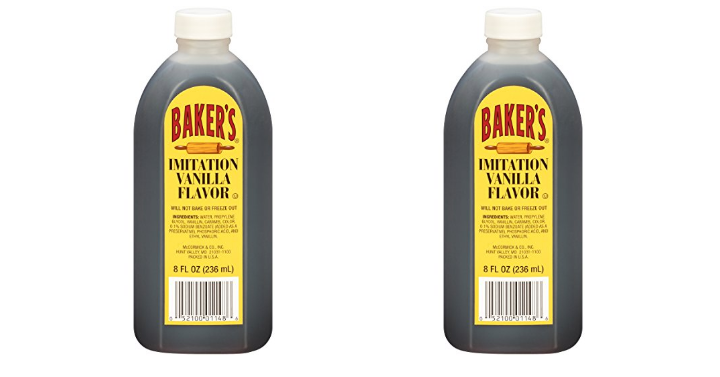 McCormick Baker’s Imitation Vanilla Extract, 8 fl oz Only $0.98!