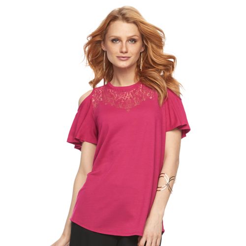 Kohl’s 30% off! Earn Kohl’s Cash! Stack Codes! Free shipping! Cold-Shoulder Burnout Tee – Just $13.99!