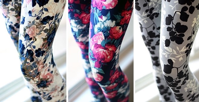 Ultra Soft Print Leggings from Jane! Super Cute Florals! Just $8.99!