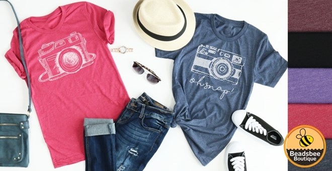 Camera Tees – 3 Styles – From Jane – Just $13.99!