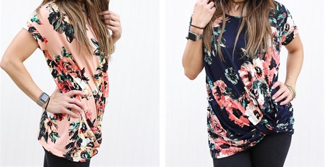 Floral Twist Knot Top from Jane – Just $19.99!