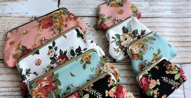 Floral Linen Coin Purse And Clutch Bundle from Jane – Just $6.99!