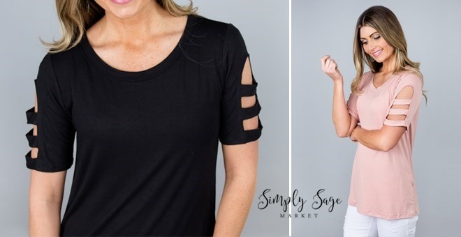 Modest Cut-Out Top from Jane – Just $21.99!
