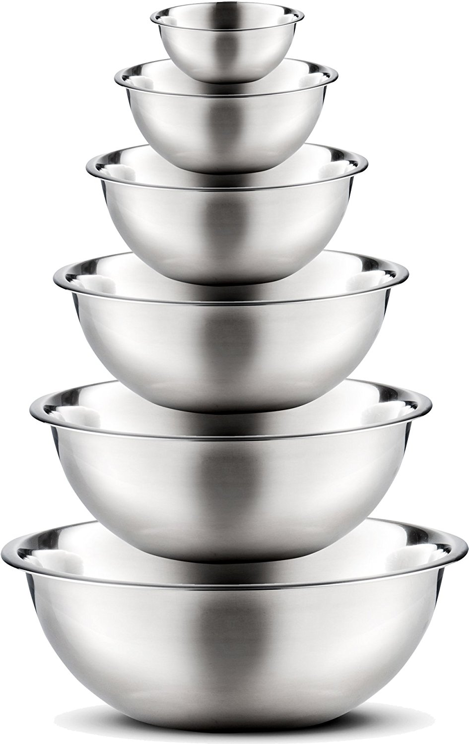 Stainless Steel Mixing Bowls by Finedine – Set of 6 – Just $19.95!