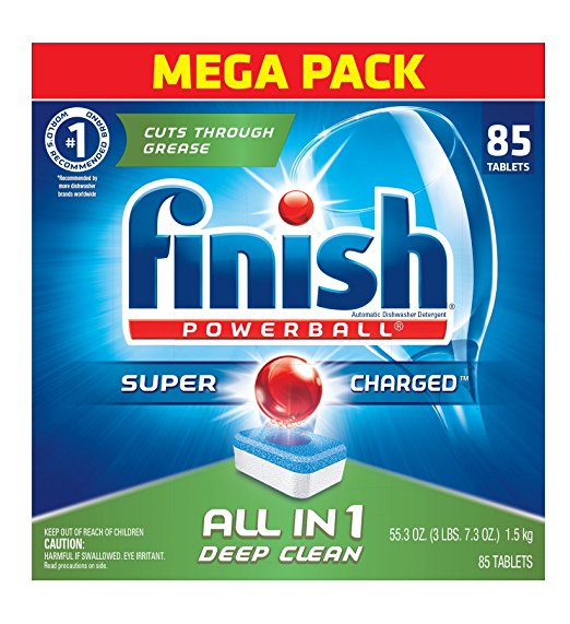Finish All In 1 Powerball, Fresh 85 Tabs, Dishwasher Detergent Tablets – Just $7.25!
