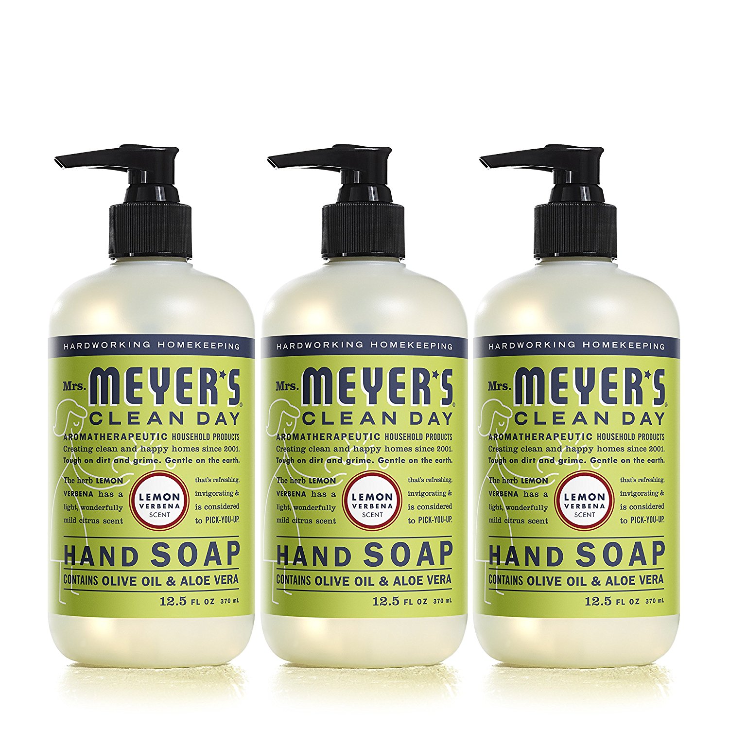 Mrs Meyers Hand Soap, Lemon Verbena, 12.5 Fluid Ounce – Pack of 3 – Just $8.13!