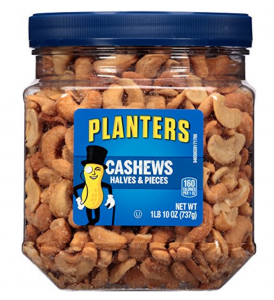 Planters Salted Cashew Halves & Pieces 1lb 10oz Tub Just $8.73!