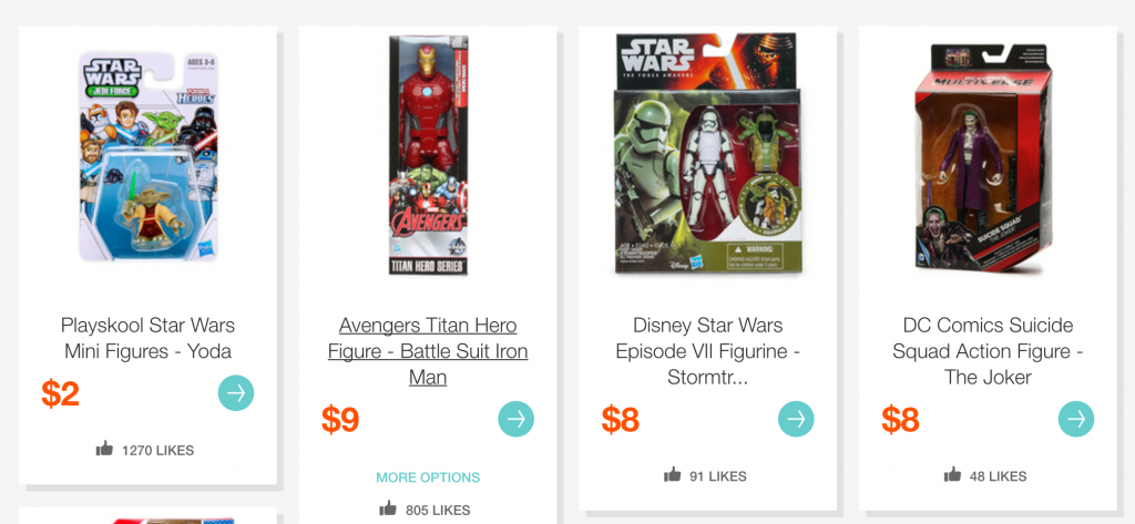 Super Hero Collection On Hollar! Figurines As Low As $3.00!