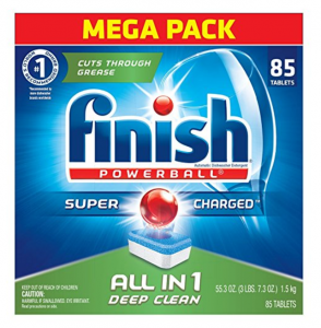 PRICE DROP!! Finish All-in-1 Dishwashing Tablets 85-Count Just $7.60 As Add On Item!