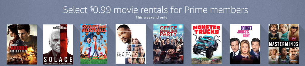 Select $0.99 Movie Rental For Prime Members On Amazon Video!