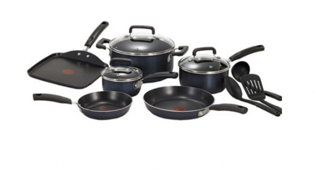 WOW! T-Fal Signature Total Non-Stick 12-Piece Cookware Set Just $36.20!