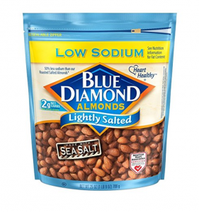 Blue Diamond Almonds Lightly Salted Low Sodium 25oz Bag Just $9.93!