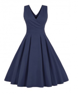 Retro Back Bowtie Sleeveless Midi Dress Just $12.35 Shipped!