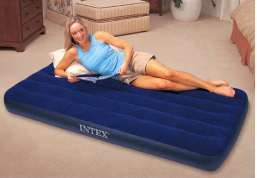 Intex Twin Inflatable Airbed Mattress Just $7.97! Perfect For Camping!
