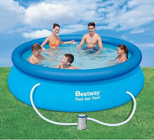 Bestway 10′ x 30″ Inflatable Fast Set Pool Kit Just $44.49 After SYW Rewards Points! (Reg. $99.99)