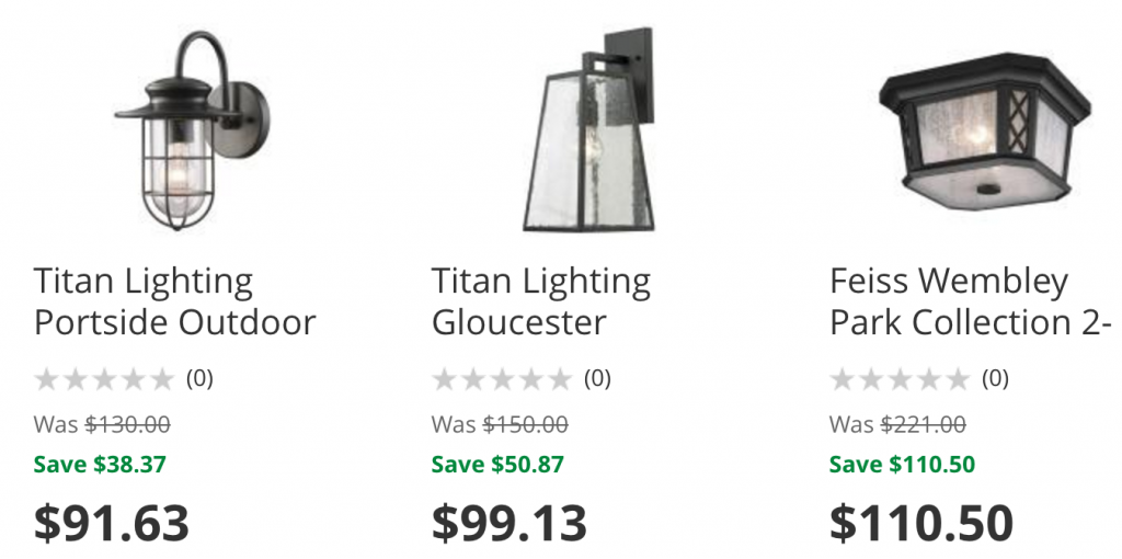 Up To 50% Off A Selection Of Outdoor Lighting Online & Today Only At Home Depot!