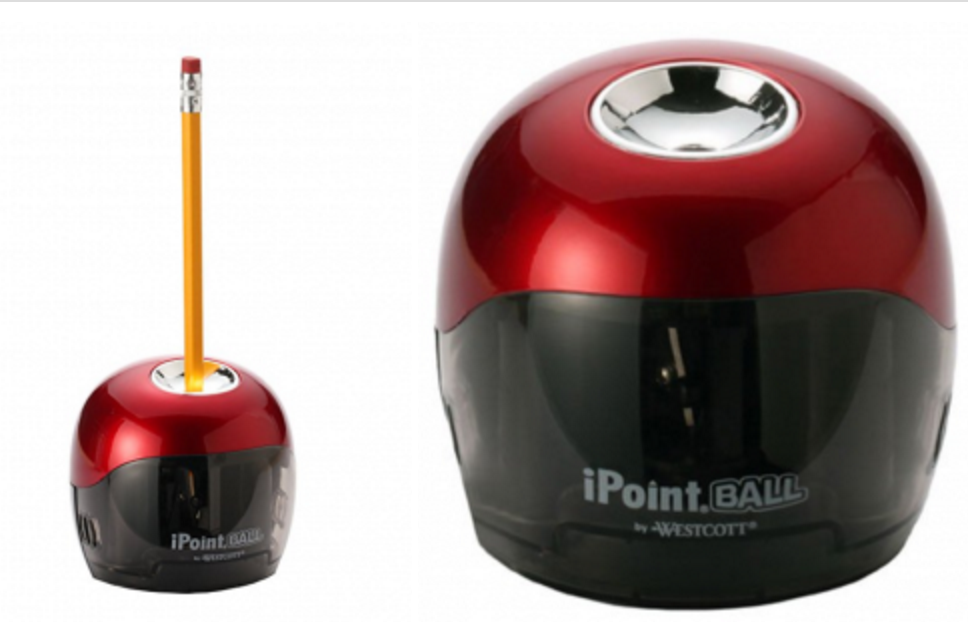 Westcott iPoint Ball Battery Pencil Sharpener Just $4.22 As Add-On!