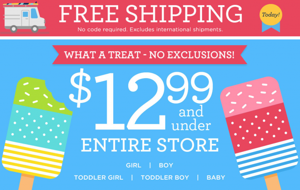 HOT! FREE Shipping & $12.99 Sitewide At Gymboree Extended Through Today!