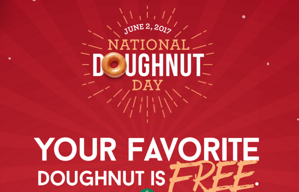 FREE Doughnut At Krispy Kreme On June 2nd For National Doughnut Day!