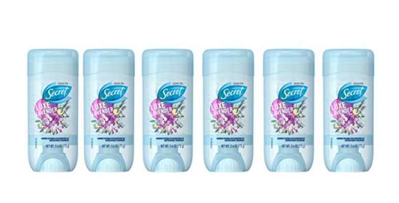 Secret Fresh Antiperspirant and Deodorant Clear Gel 6-Pack Just $10.78!