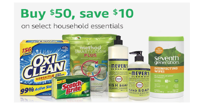 Amazon: Save $10 on Your $50 or More Purchase of Household Essentials!