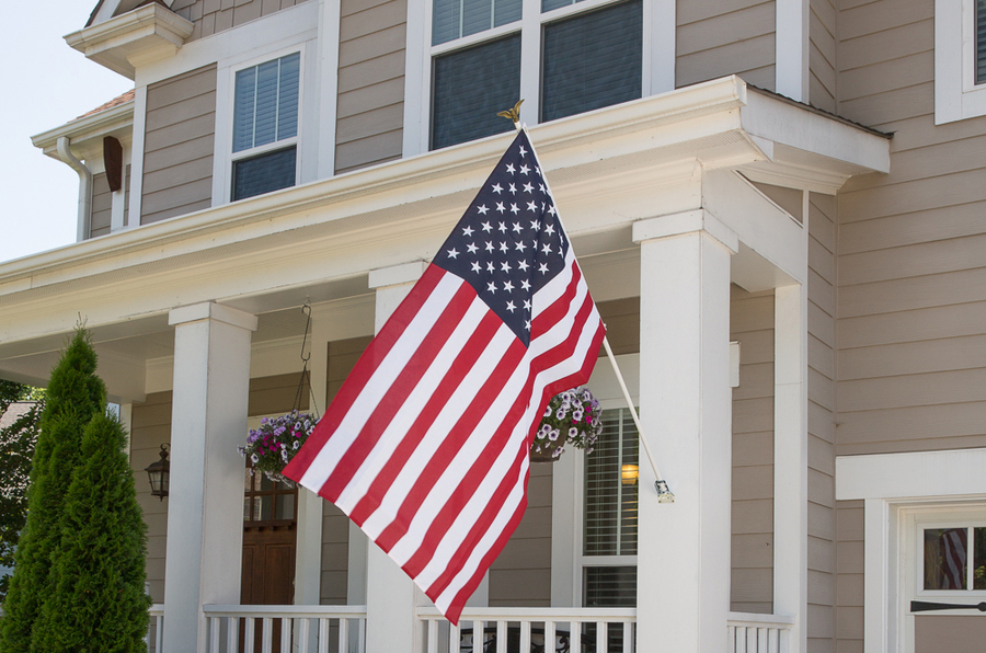 3×5 Ft American Flag With Pole and Mounting Bracket Only $6.98!