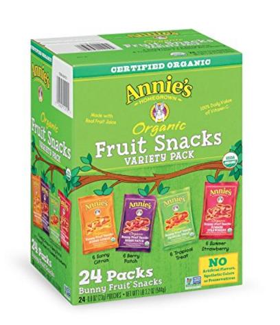 Annie’s Organic Bunny Fruit Snacks, Variety Pack, 24 Pouches – Only $14.17!