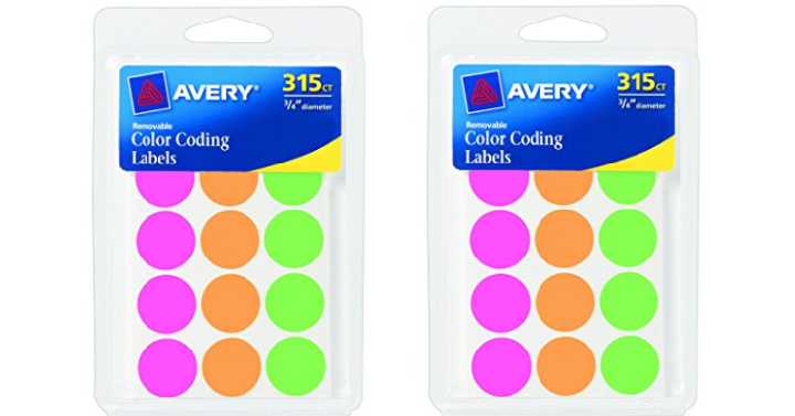 Avery Round Color Coding Labels (315 Count) Only $0.98! (Reg. $4.32)
