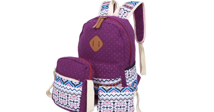 Girls Student Backpack 3 Pieces Only $13.99 Shipped!