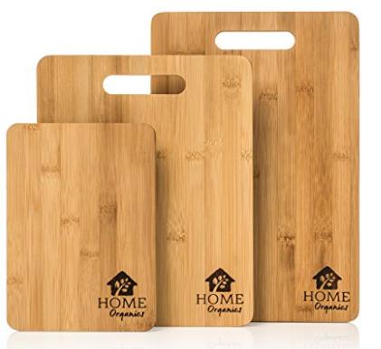 Home Organics 3-Piece Bamboo Cutting Board Set – Only $10.99!