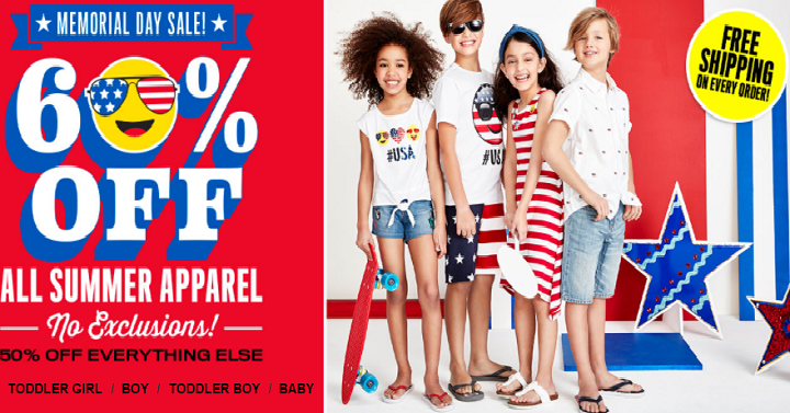 Wow! The Children’s Place: Shorts $4.38, Water Shoes $7.47, Tees $3.99! FREE Shipping Too!