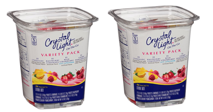 Crystal Light Drink Mix, On The Go Packets (44 Count) Only $5.65 Shipped!