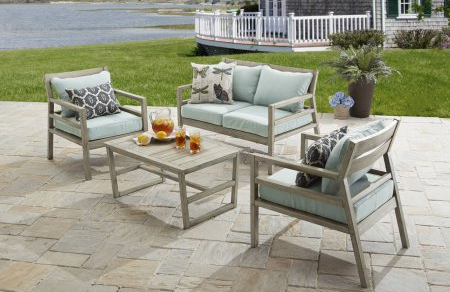 Gardens Cane Bay 4-pc Deep Seating Set Only $159.99!