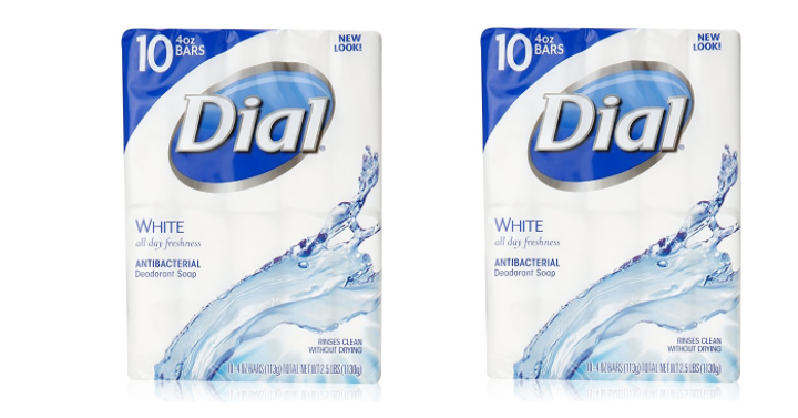 Dial Antibacterial Deodorant Bar Soap 10 Count (Pack of 3) Only $9.96 Shipped!