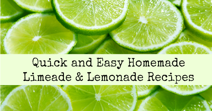 Quick & Easy Homemade Limeade & Lemonade Recipes