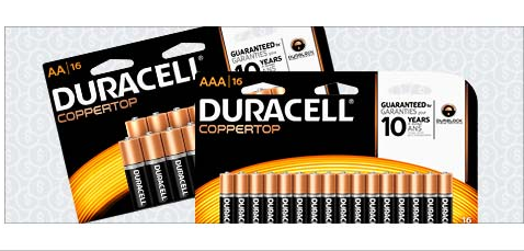 Duracell Coppertop Pack o 16 Batteries Only 1¢ After Rewards!