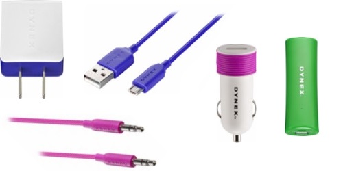 Dynex Chargers, Portable Chargers, and Cables Only $1.99 + FREE Pickup!