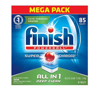 Finish All In 1 Powerball, Fresh 85 Tabs, Dishwasher Detergent Tablets – Only $7.60!