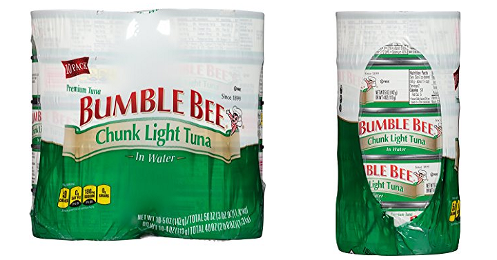 Amazon: Bumble Bee Chunk Light Tuna in Water 10 Pack Only $7.52 Shipped!