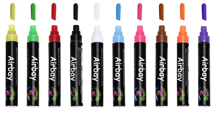 Liquid Chalk Markers 10 Colored Only $8.95!