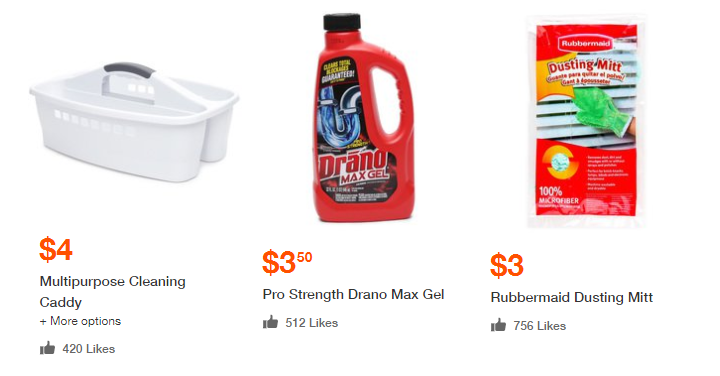 Hollar: Cleaning Items & Products Starting at $1.00! Create Cleaning Baskets For The Kids!