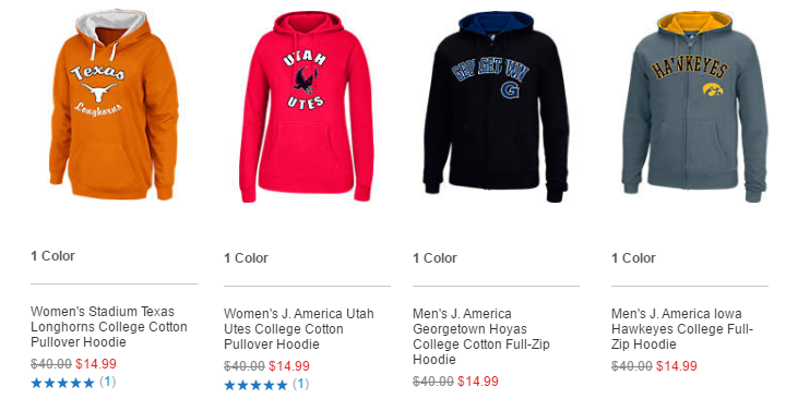 Finishline: NCAA College Fleece Women & Men Hoodies Only $14.99 Shipped!