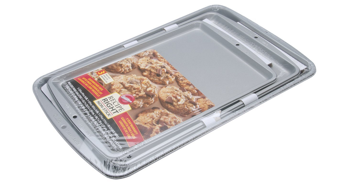 Wilton Recipe Right 3 Piece Cookie Pan Set Only $9.99!